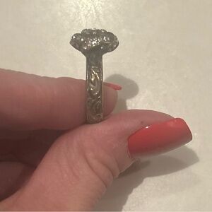 Brighton Silver Ring with Clear Stones